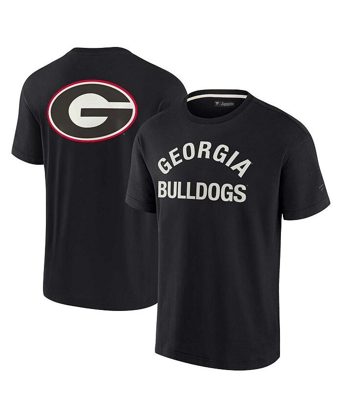 

Черная мужская и женская супермягкая футболка Georgia Bulldogs с коротким рукавом Fanatics Signature, черный