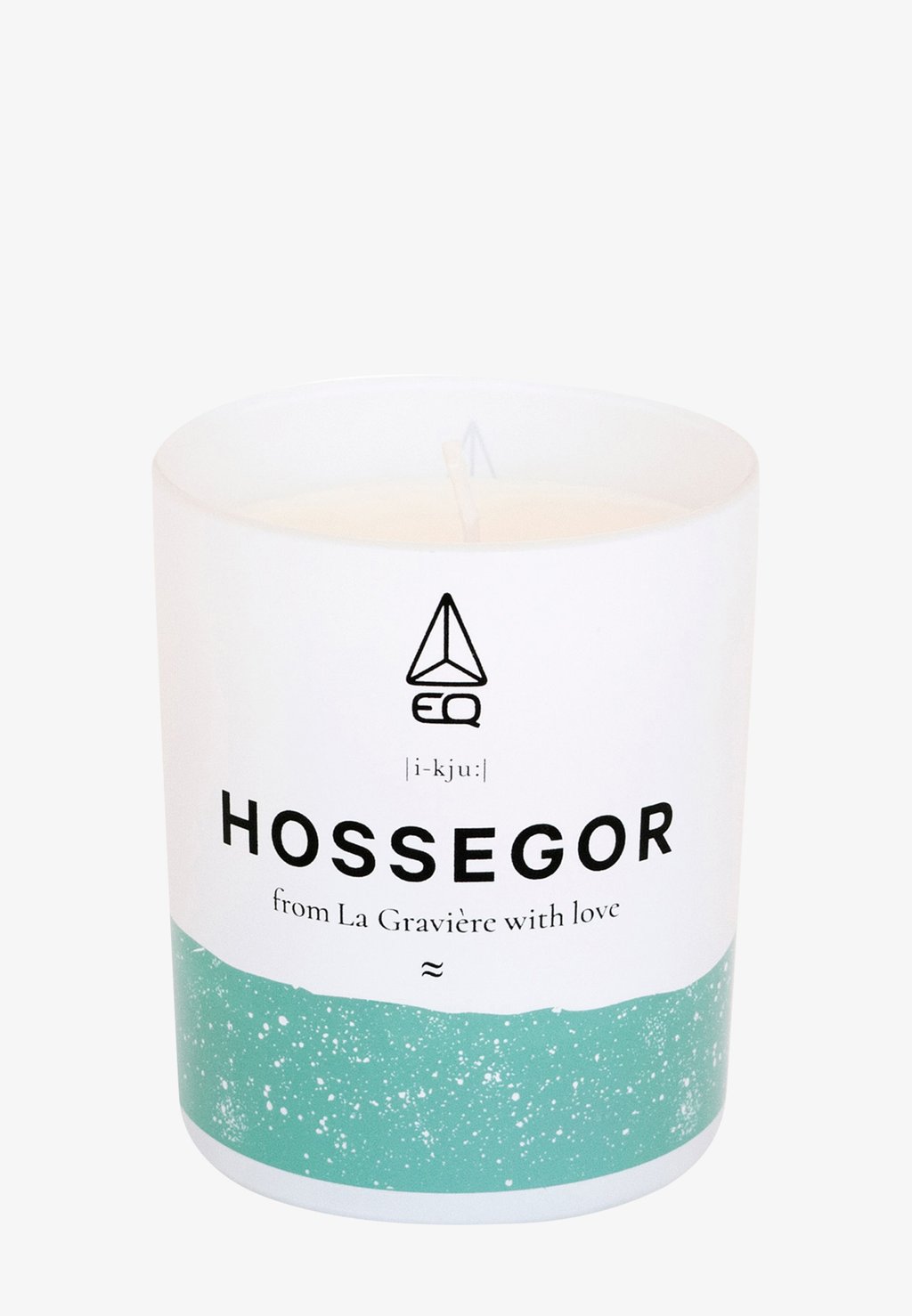 Ароматическая свеча Bougie Parfumée -Candle Hossegor EQ, белый ароматическая свеча bougie parfumee candle maldives eq белый