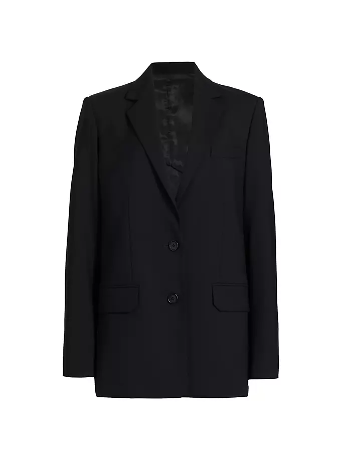 

Блейзер оверсайз из смесовой шерсти Helmut Lang, черный