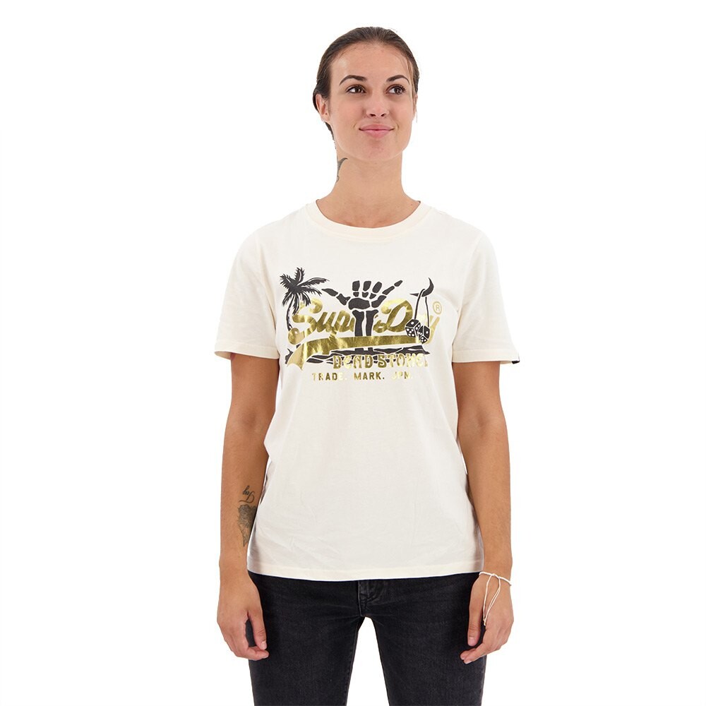 

Футболка с коротким рукавом Superdry Vintage Logo Itago, белый