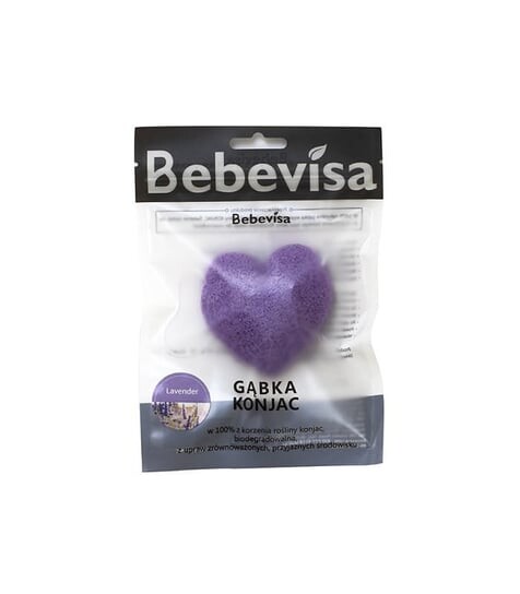 

Конжаковая губка для лица, лаванда. Bebevisa