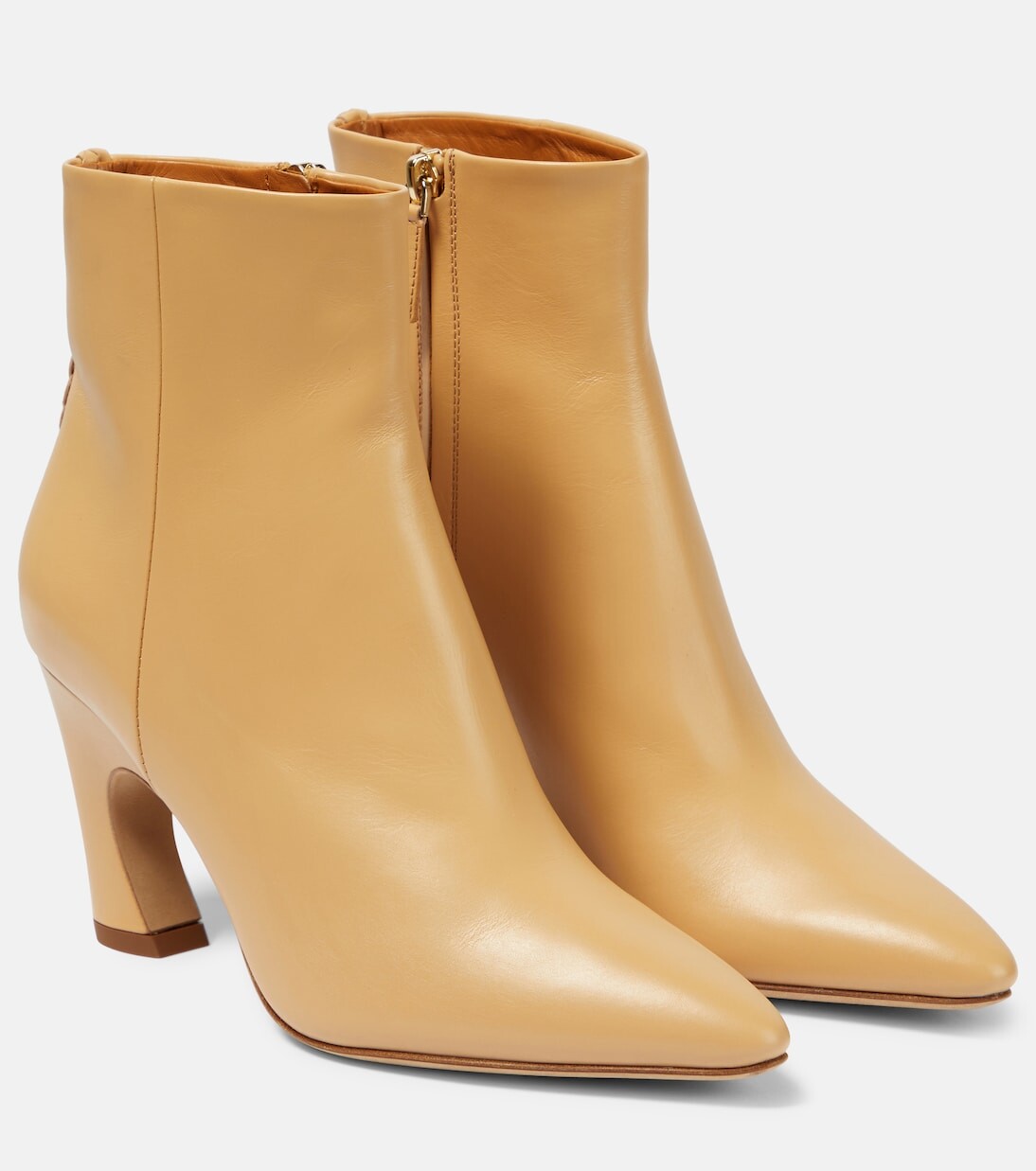 

Кожаные ботильоны oli Chloé, бежевый