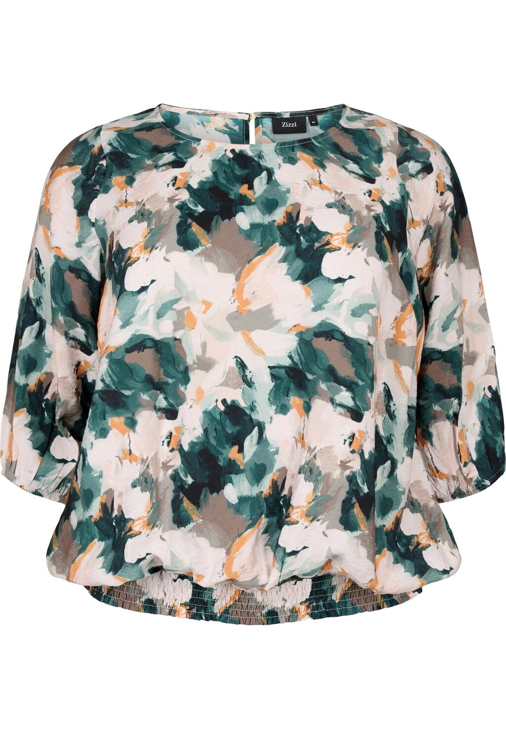

Блузка Zizzi, цвет duck gr forest aop