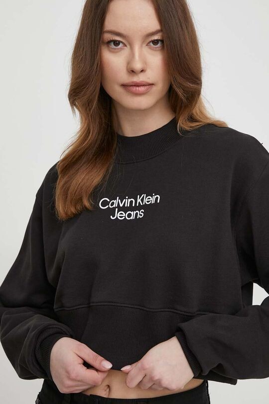 

Хлопковая толстовка Calvin Klein Jeans, черный