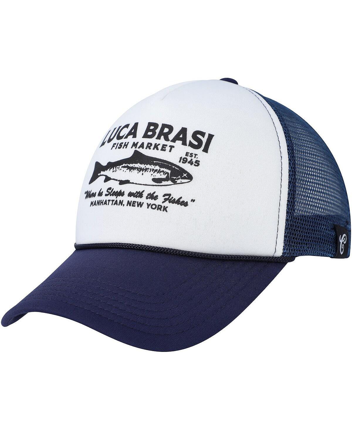 

Мужская и женская белая, темно-синяя шляпа Snapback The Godfather Luca Brasi Fish Market Contenders Clothing