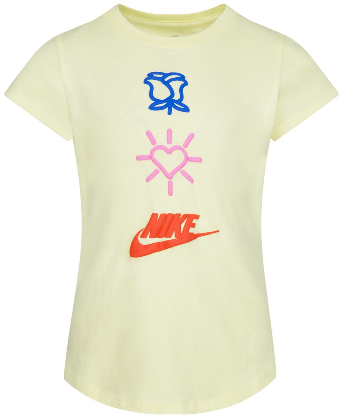 

Футболка с короткими рукавами Little Girls Love Icon Stack Nike