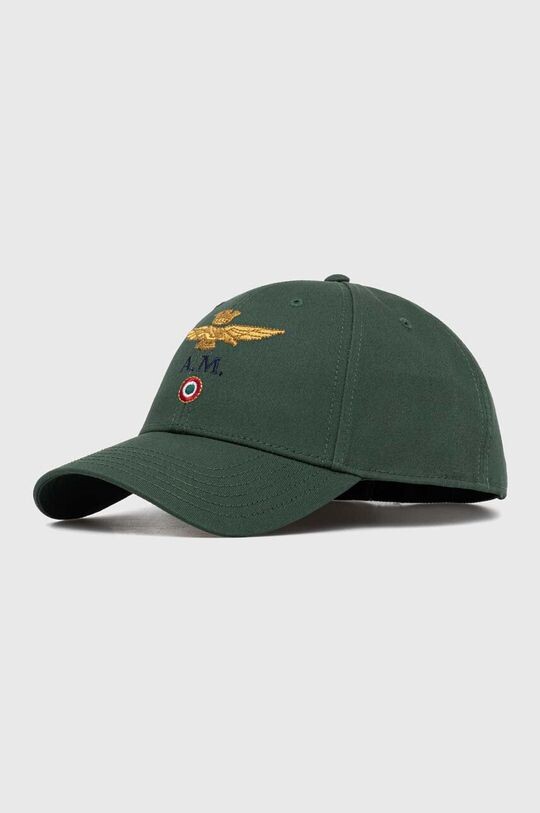 

Хлопковая бейсболка Aeronautica Militare, зеленый