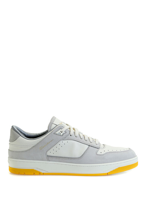 

Мужские кожаные кроссовки Santoni Sport, серый