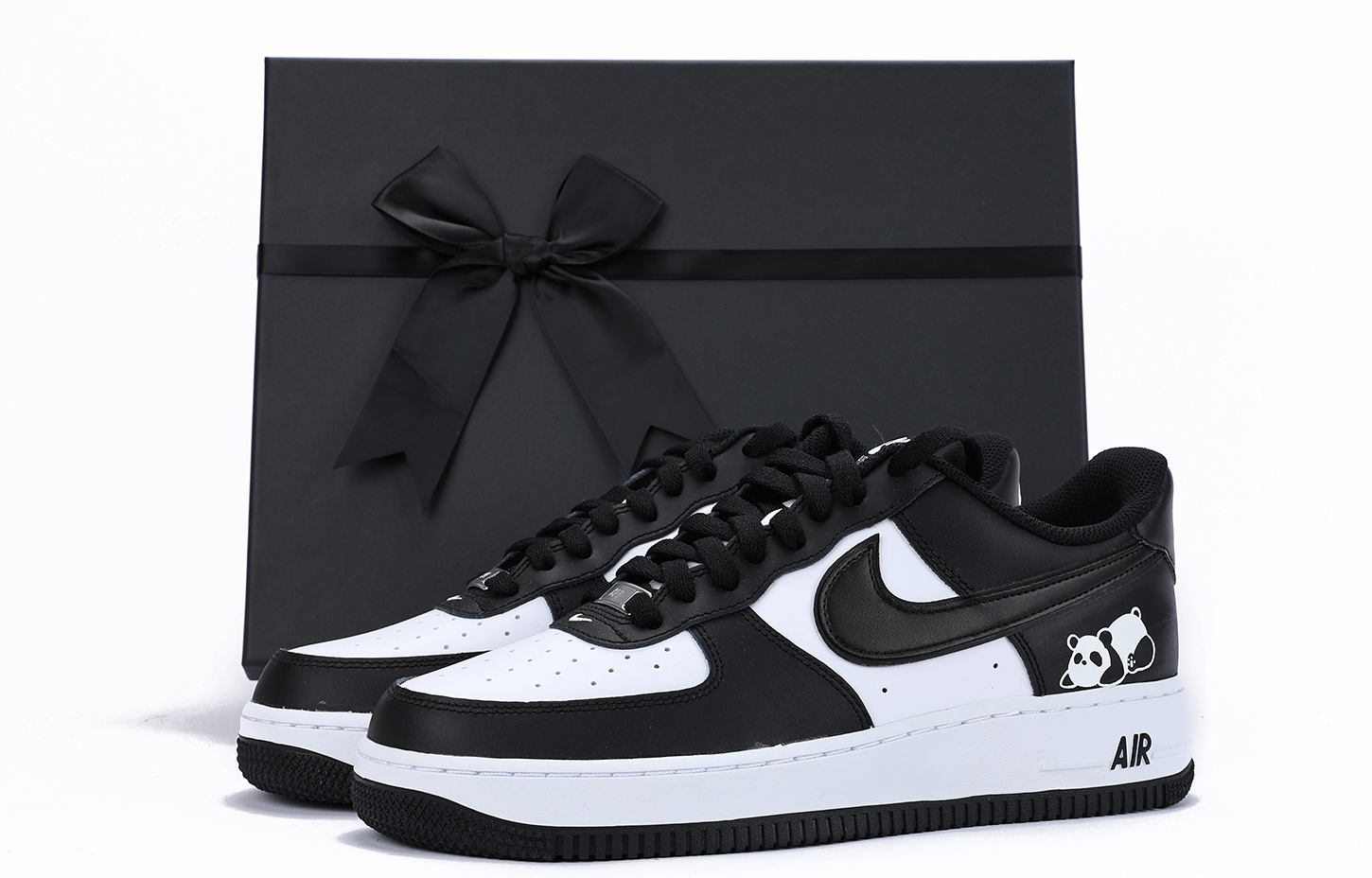 

Кроссовки Nike Air Force 1 Skateboarding Shoes Unisex Low-top Black/White, черный