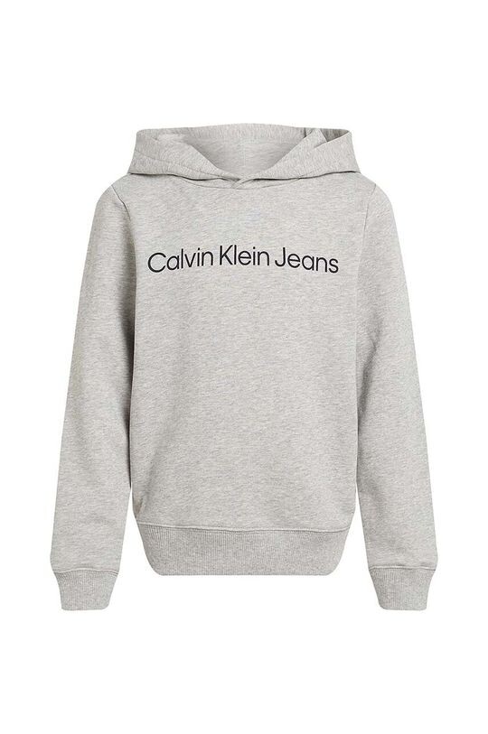 

Детская хлопковая толстовка Calvin Klein Jeans, серый