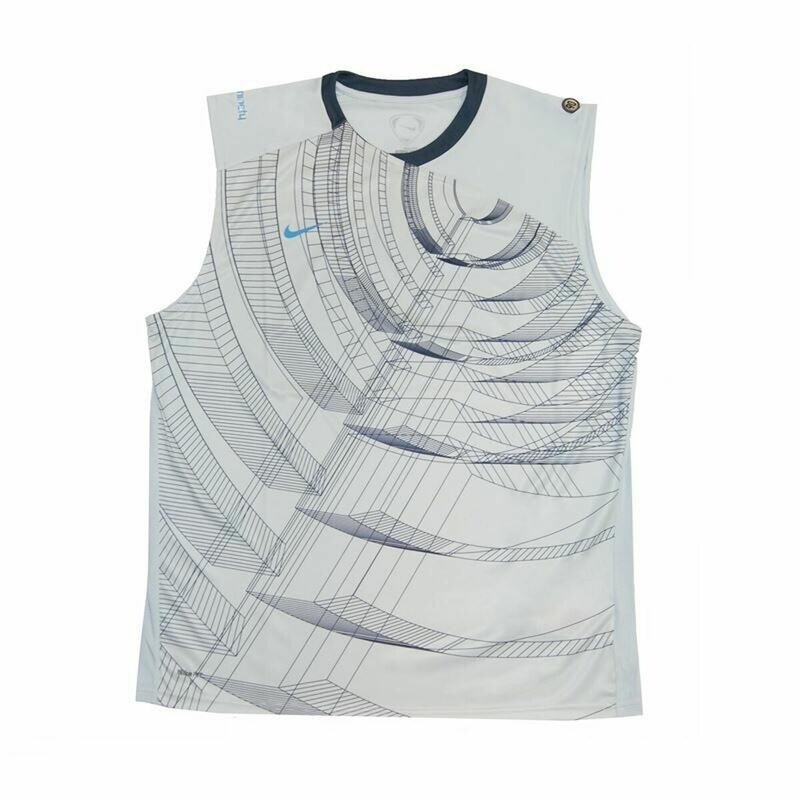 

Летняя мужская футболка без рукавов Total 90 NIKE, цвет gris