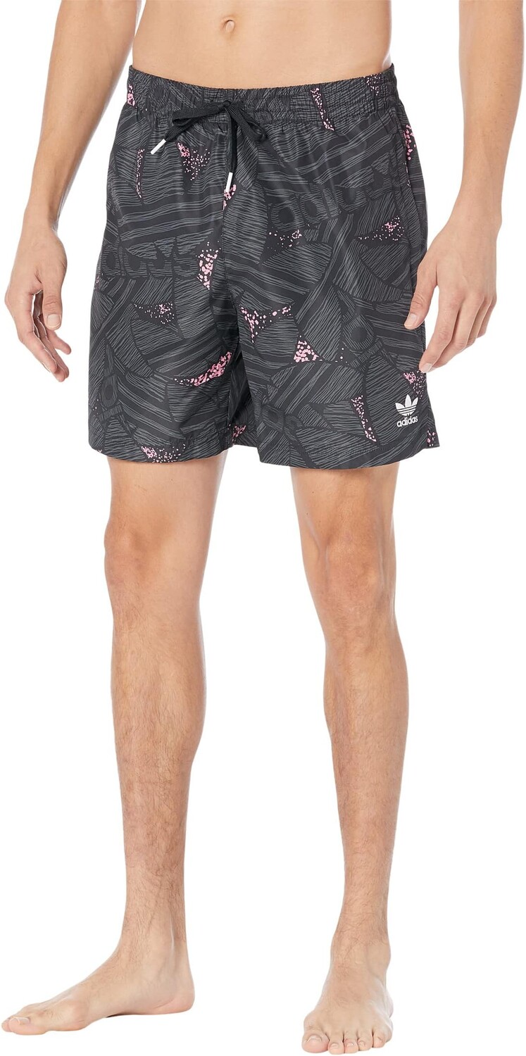 

Шорты для плавания Rekive AOP adidas, цвет Black/Grey Six/Bliss Pink