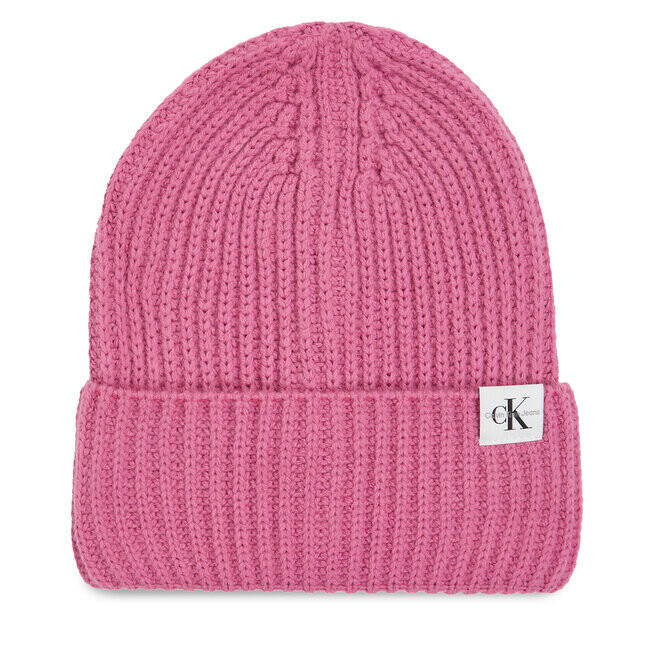 

Шапка Calvin Klein Jeans Monogram, розовый
