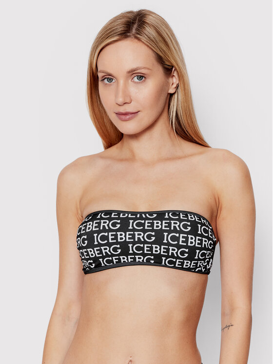 Верх бикини Iceberg, черный силиконовый чехол на meizu 18 узор из корги с сердцами для мейзу 18