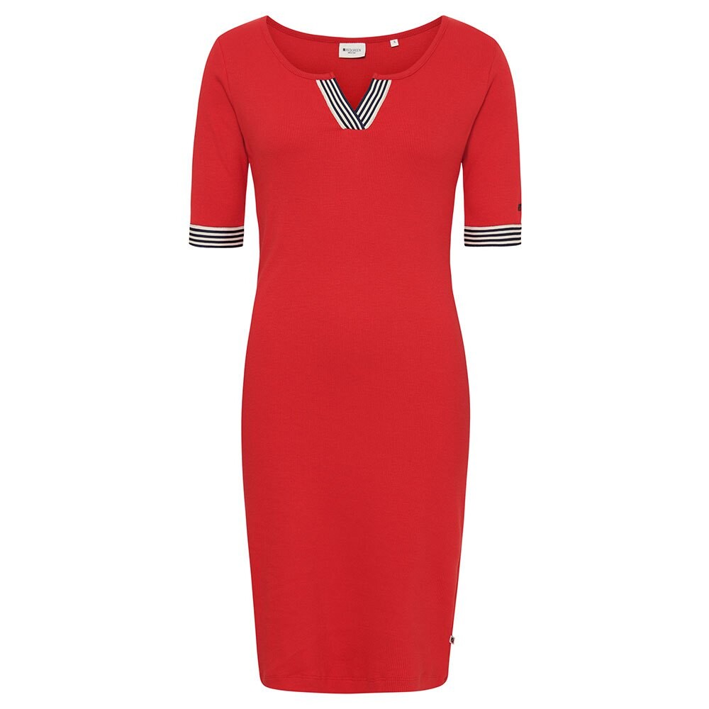 

Платье миди Redgreen Drea Short Sleeve, красный