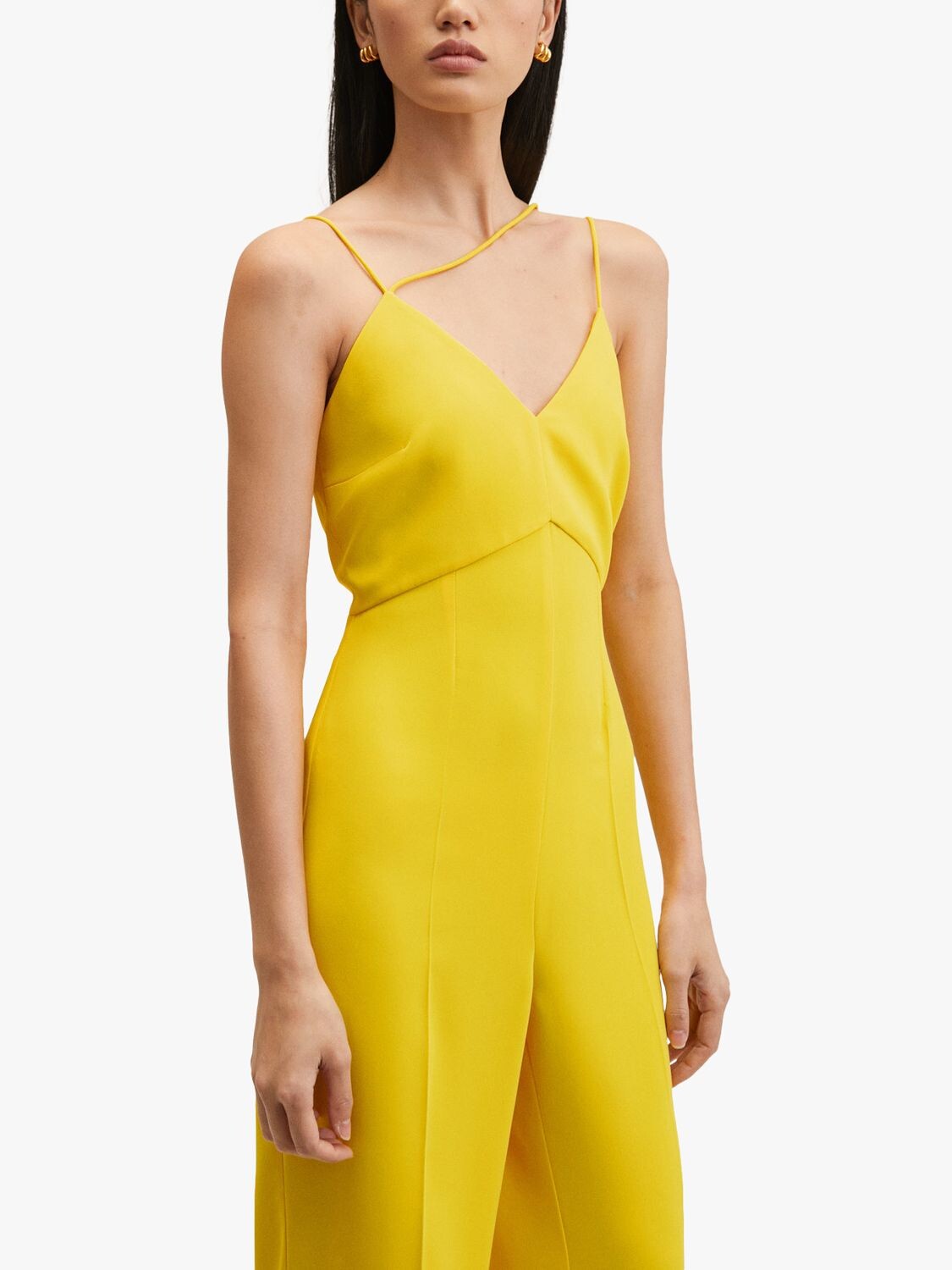 

Комбинезон Mango Jess с перекрестными бретелями, желтый