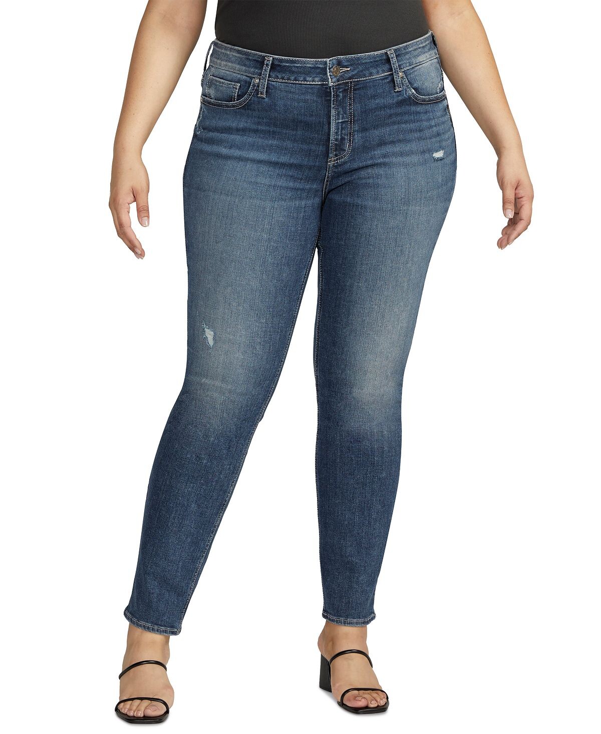 

Джинсы прямого кроя Elyse больших размеров Silver Jeans Co.
