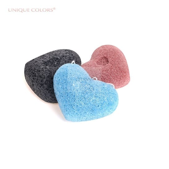 

Спонж для лица, 1 шт. Unique Colors, Konjac Heart