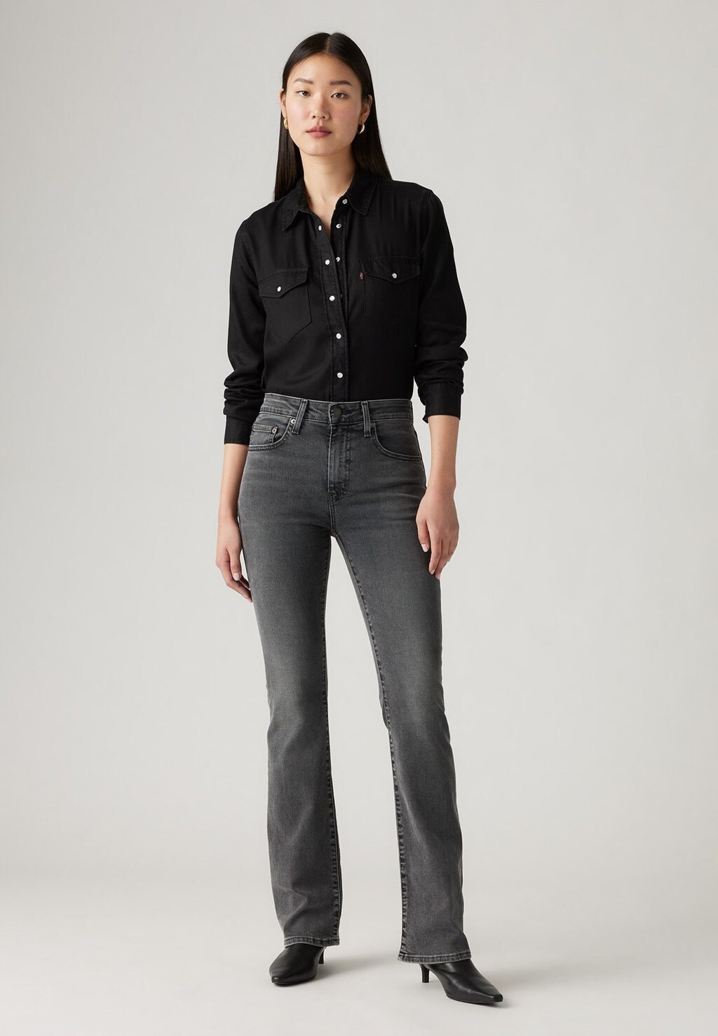 

Джинсы Bootcut 725™ HIGH RISE BOOTCUT Levi's, черный деним