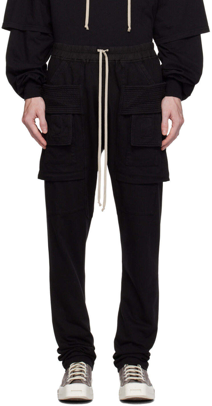 

Черные брюки-карго Creatch Rick Owens DRKSHDW, Черный