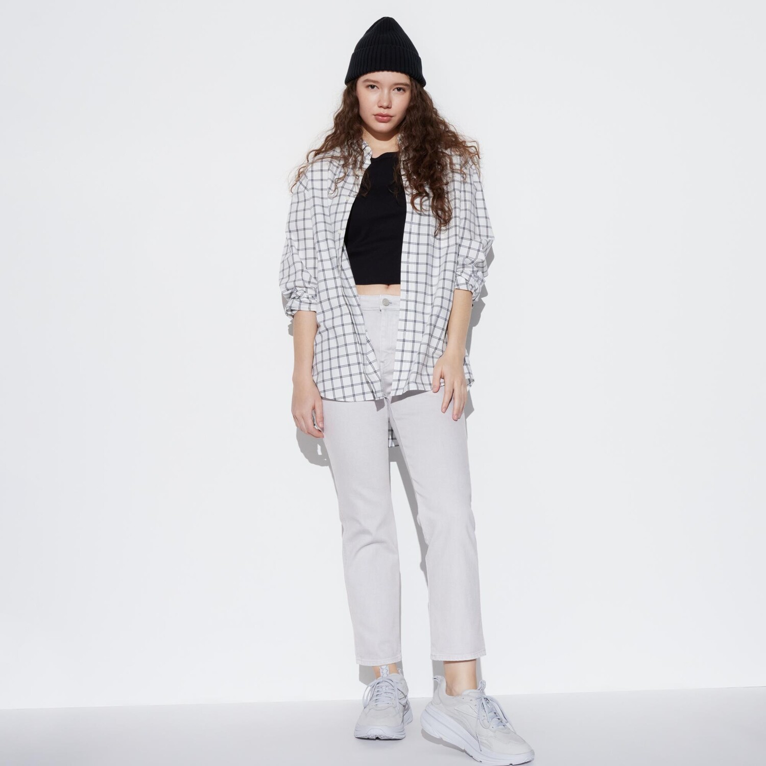 

Джинсы Uniqlo женские узкого кроя, серый