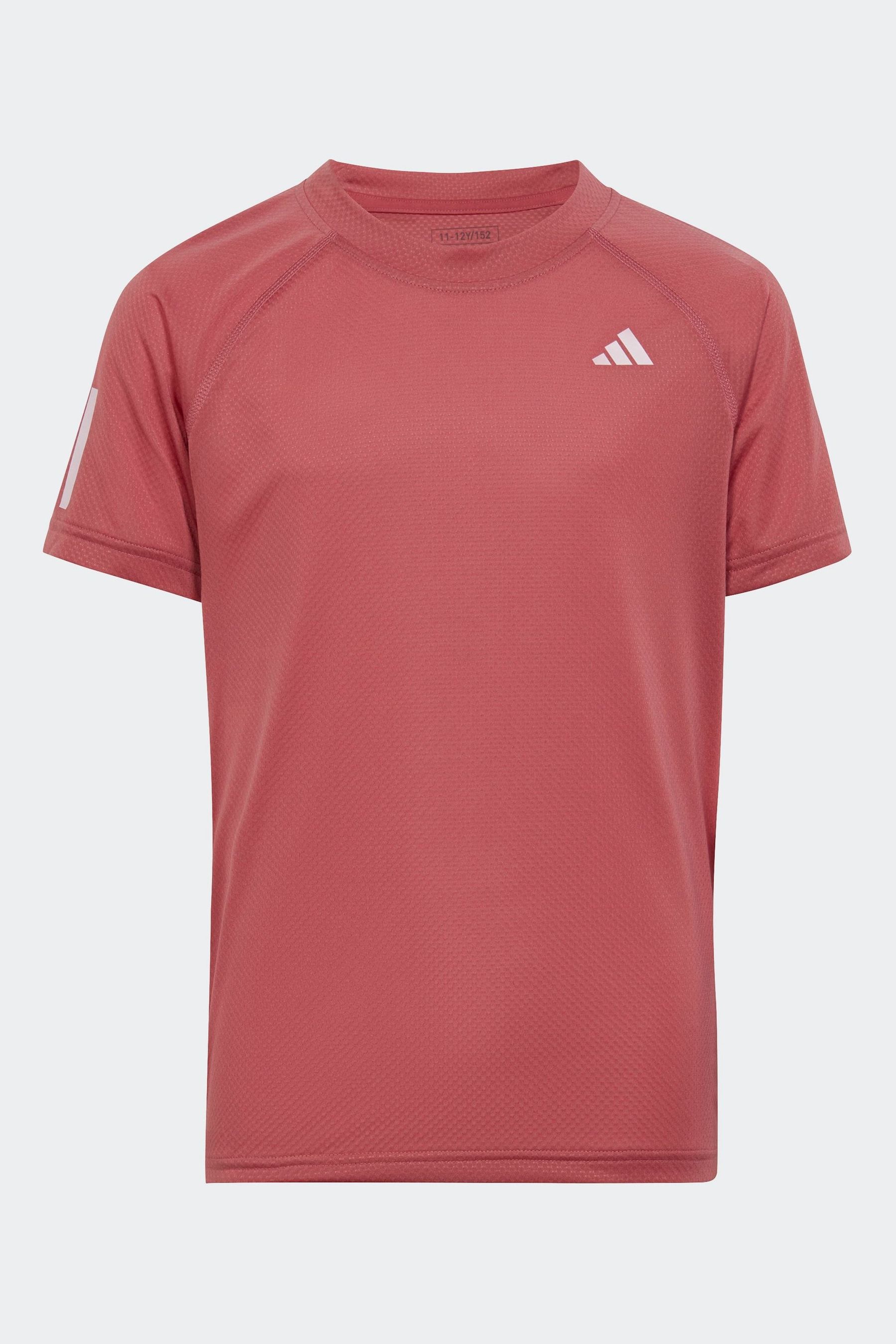 

Теннисная футболка Junior Club adidas, розовый