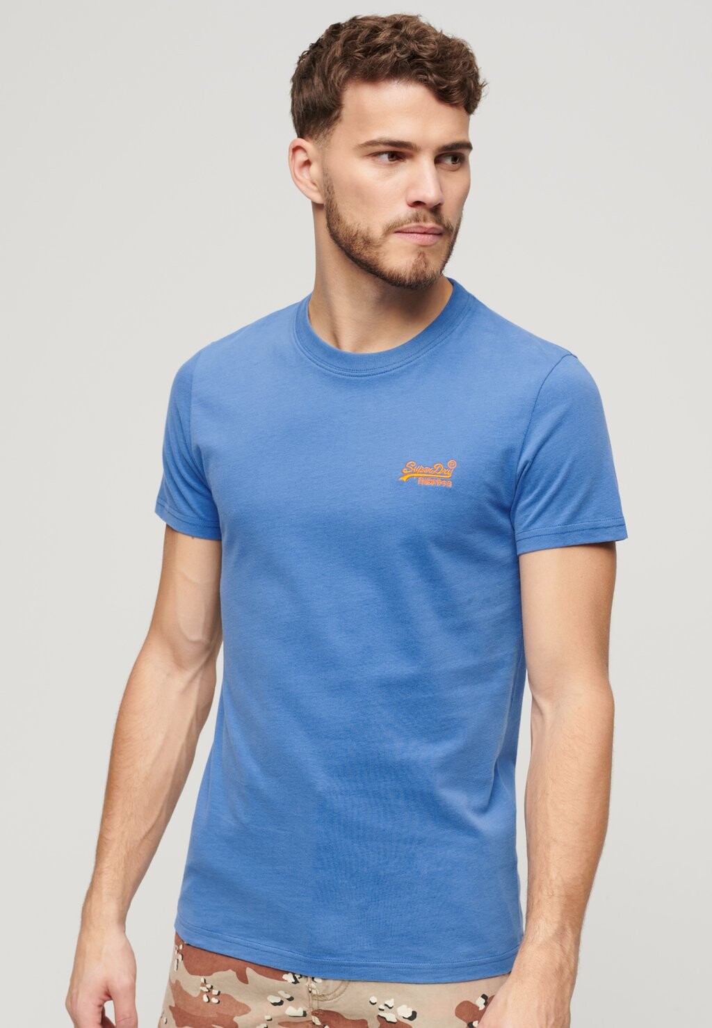 

Футболка базовая VINTAGE LOGO EMB Superdry, цвет monaco blue