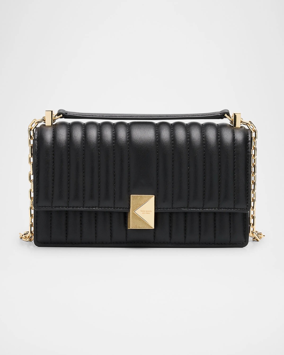 

Стеганая кожаная сумка через плечо Tribeca Kate Spade New York, черный