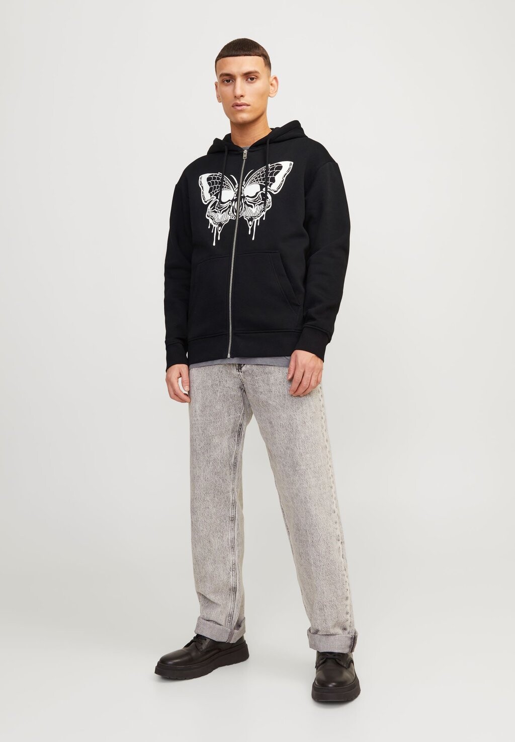 

Толстовка на молнии Joreternal Zip Hood Unisex Jack & Jones, черный