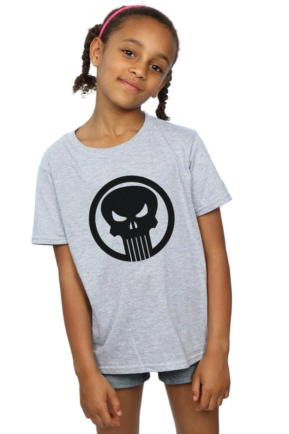 Хлопковая футболка Punisher Skull Circle Marvel, серый кардхолдер marvel punisher skull