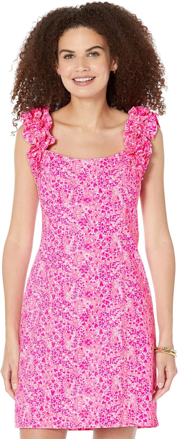 

Платье Regina Stretch Shift Lilly Pulitzer, цвет Pink Shandy Invest A Gator
