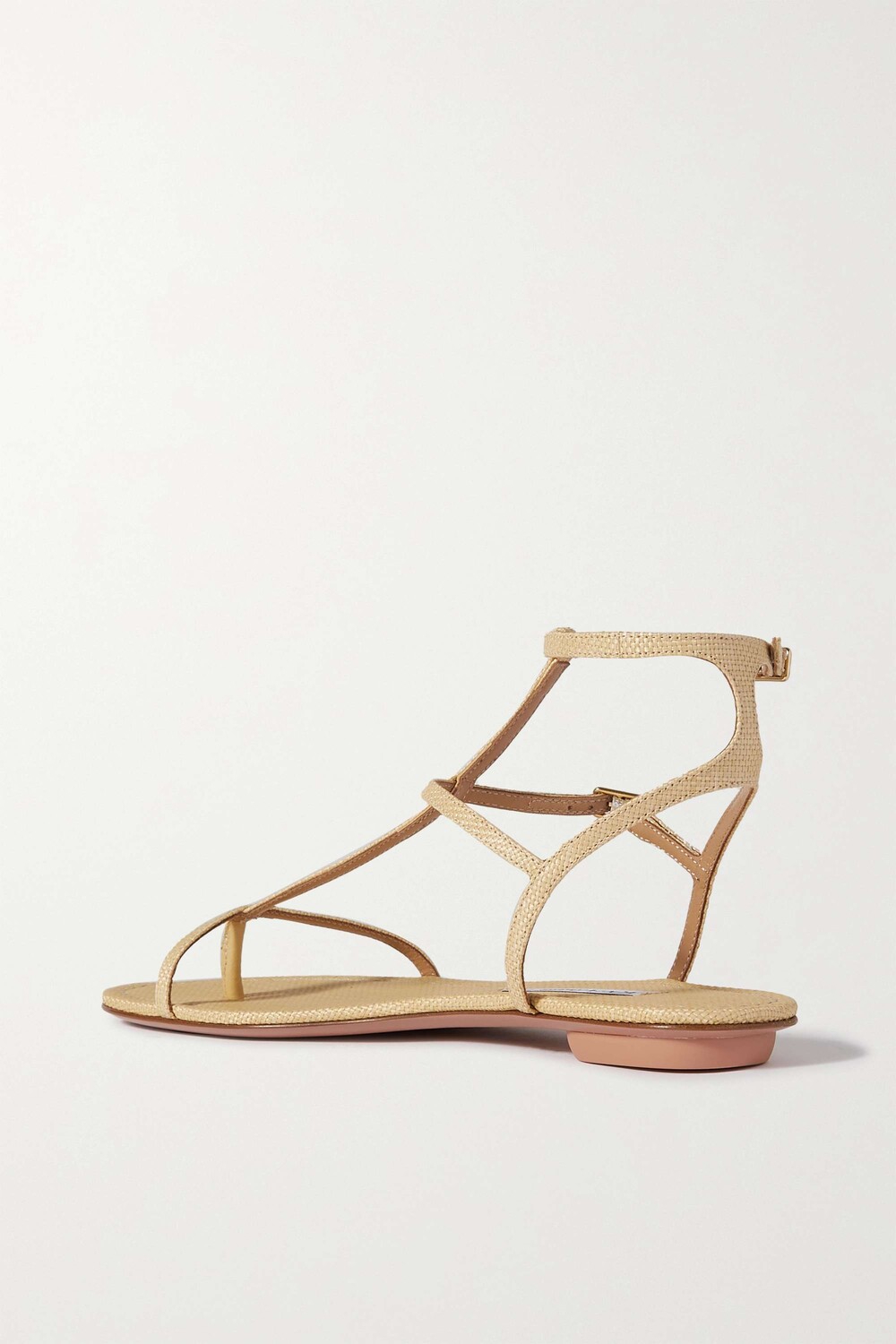 

AQUAZZURA Сандалии So Ponza из рафии, бежевый