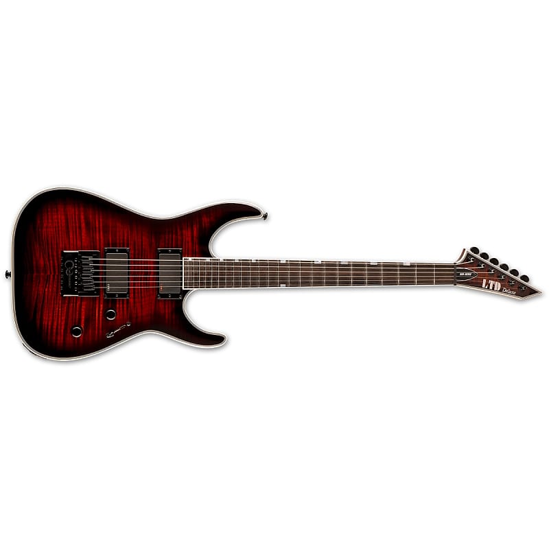 Электрогитара ESP LTD MH-1000 Evertune FM Dark Brown Sunburst Electric Guitar + Free Gig Bag