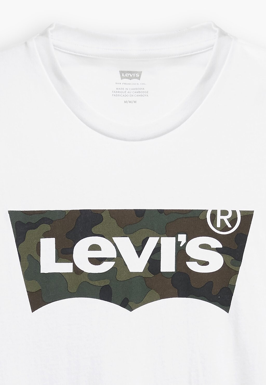 

Футболка с принтом Graphic Tee Levi's, белая