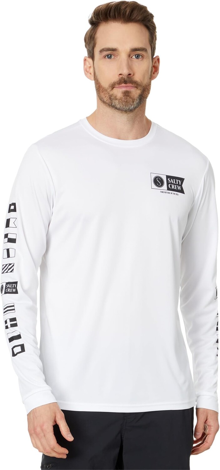 

Плавки Salty Crew Alpha Long Sleeve Sunshirt, белый