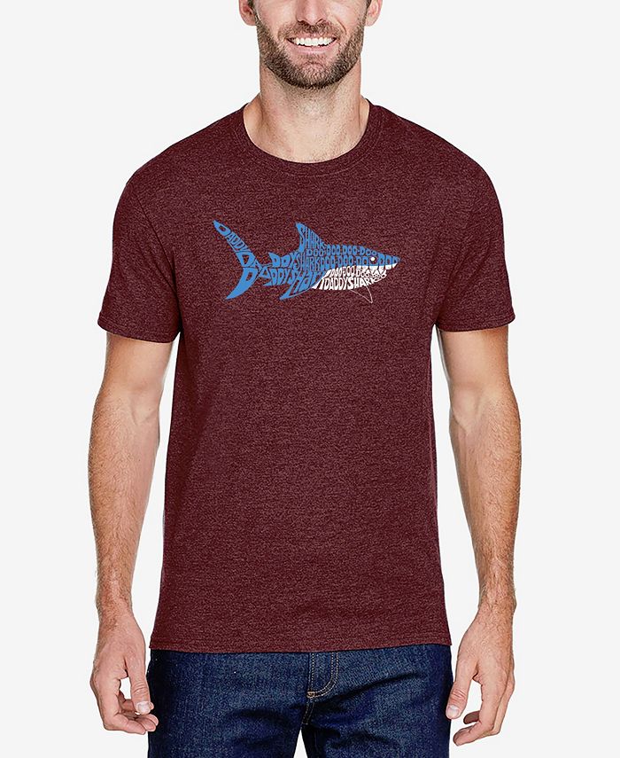 Мужская футболка премиум-класса Daddy Shark Word Art с короткими рукавами LA Pop Art, красный силиконовый чехол жираф на акуле на meizu m6t мейзу м6т