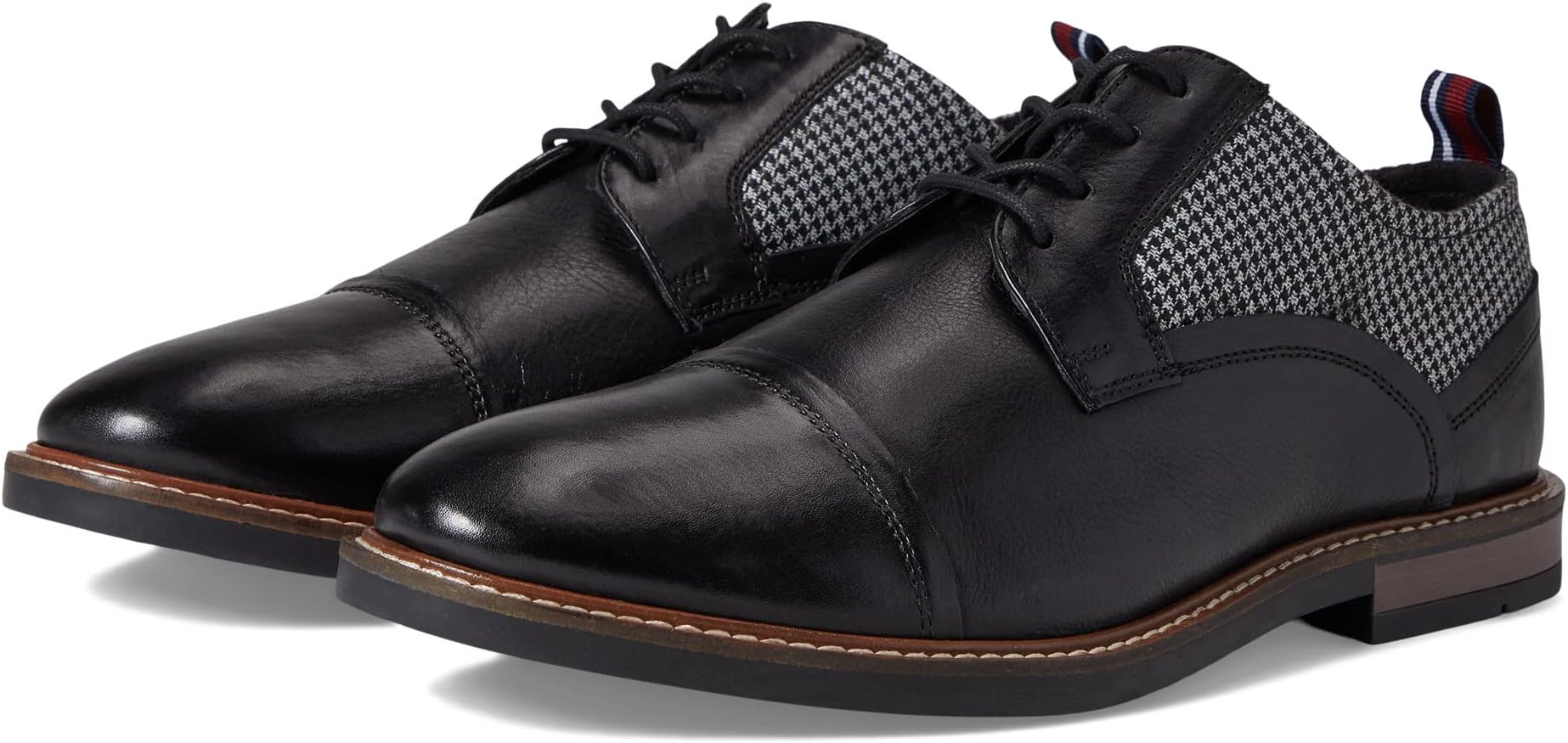 

Оксфорды Ben Sherman Birk Cap Toe, цвет Black Mix Leather/Textile