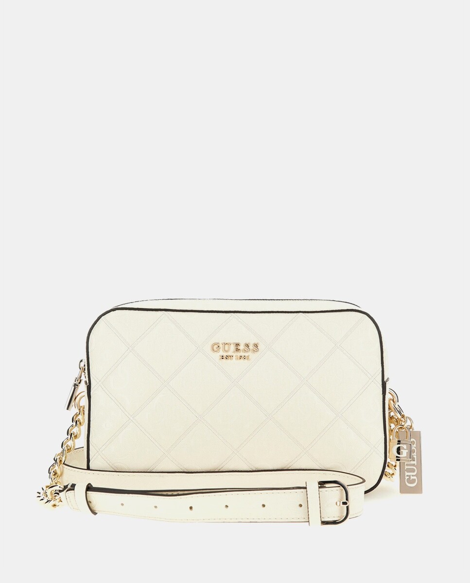

Сумка через плечо Caddy с белой подкладкой и молнией Guess, белый