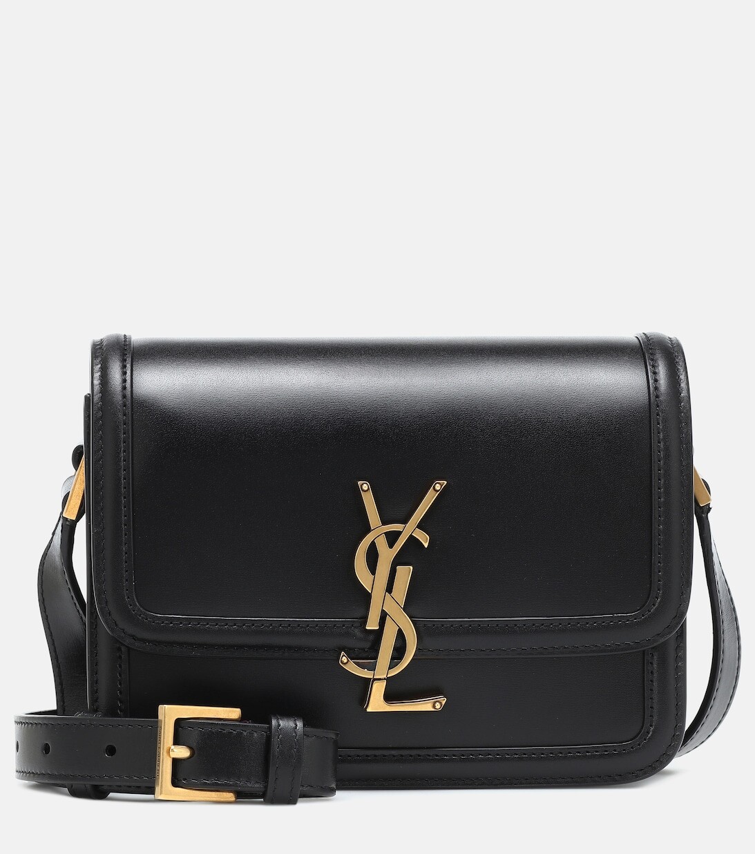

Solferino Маленькая кожаная сумка через плечо Saint Laurent, черный