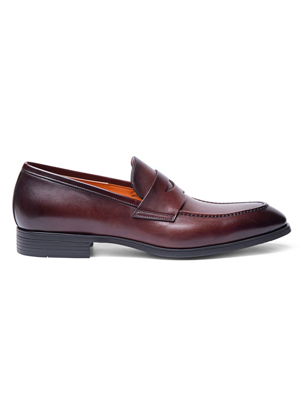 

Цветущие кожаные лоферы Santoni, коричневый
