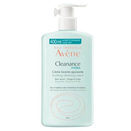 Avene Cleanance Hydra Успокаивающий очищающий крем 400 мл, Avene avene очищающий крем для лица cleanance hydra 200 мл