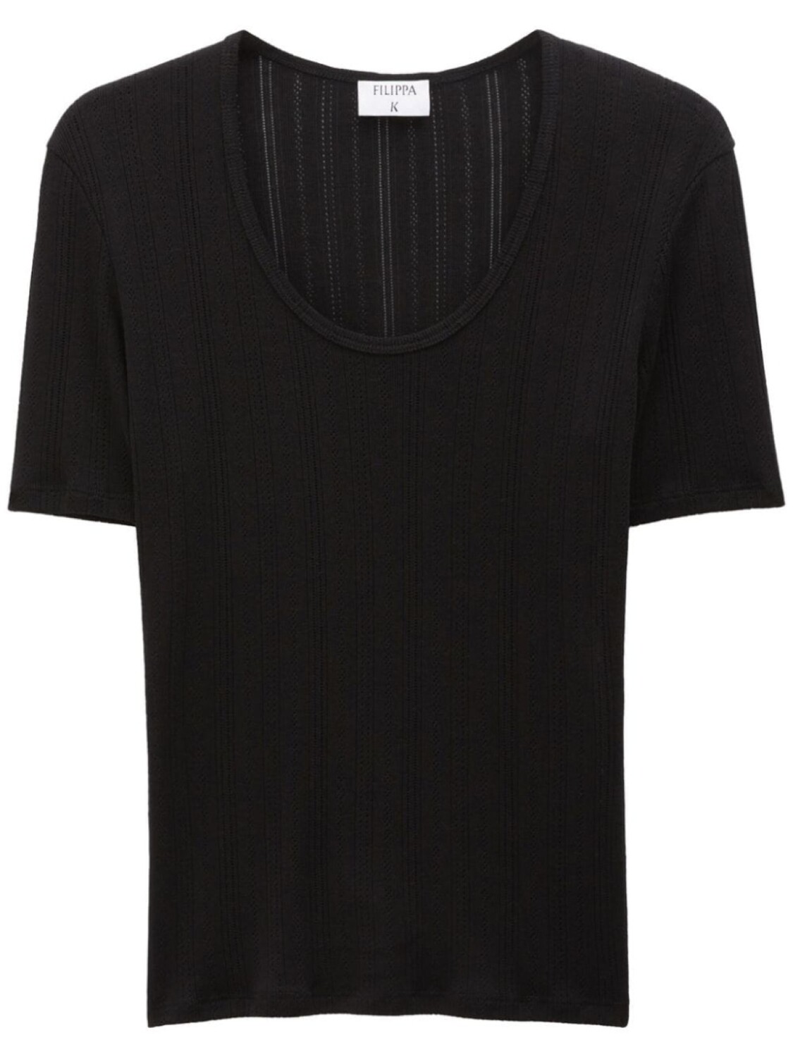 

Футболка Pointelle в рубчик Filippa K, черный