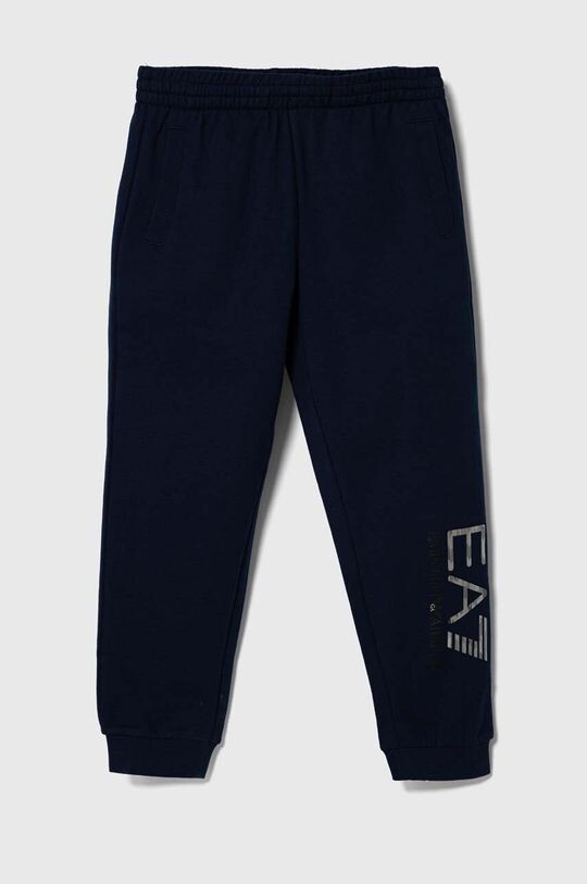 

Спортивные брюки из хлопка для мальчиков EA7 Emporio Armani, темно-синий