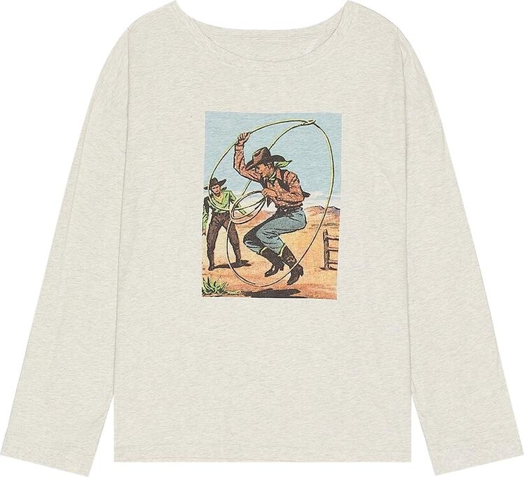 

Футболка Maison Margiela Cowboy Long-Sleeve 'Milky', кремовый