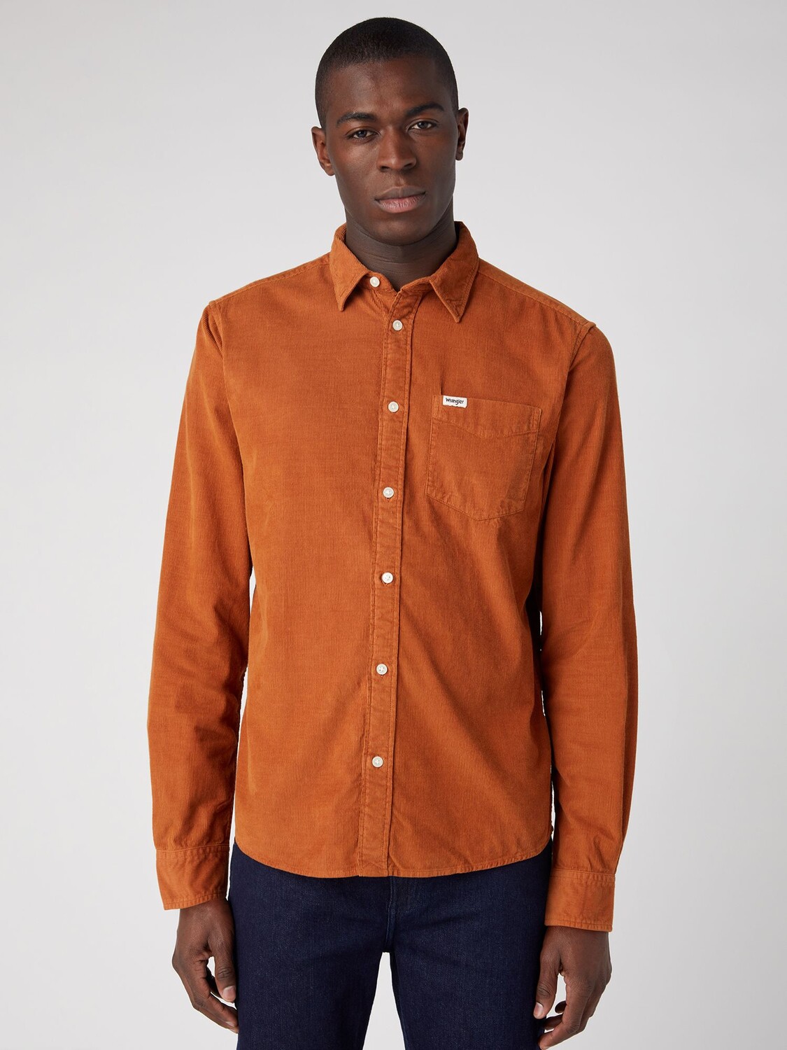 

Рубашка Signature Regular Fit с одним карманом Wrangler, кожа коричневый