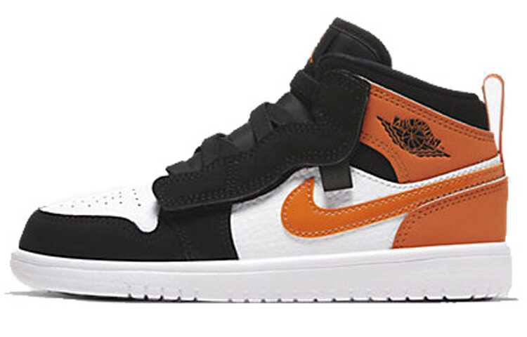 

BP Jordan Air Jordan 1 Винтажные баскетбольные кроссовки Черный/Оранжевый