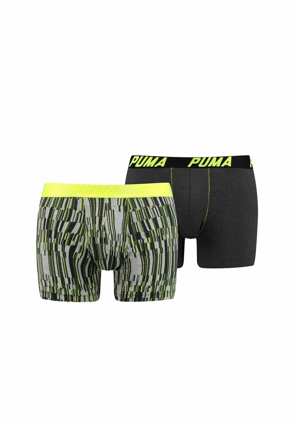 Трусики 2 PACK Puma, цвет grey melange yellow