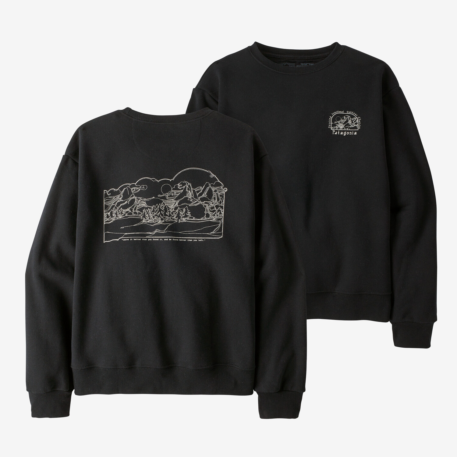 

Женская толстовка Lost and Found Uprisal Crew Patagonia, черный