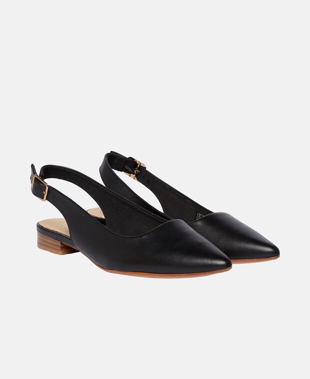 

Туфли-лодочки с пяткой на пятке Clarks, черный