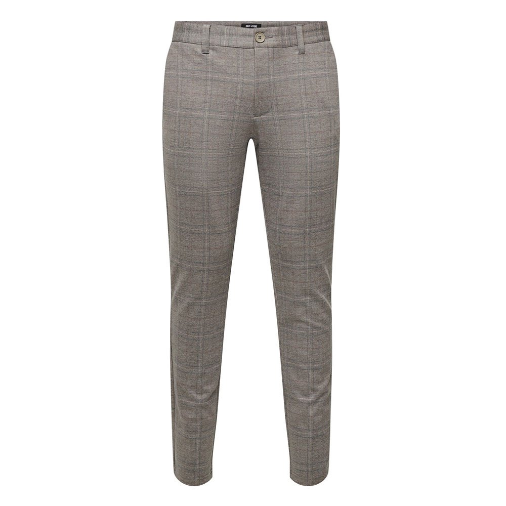 

Брюки Only & Sons Mark Tap Check 02092 Chino, серый